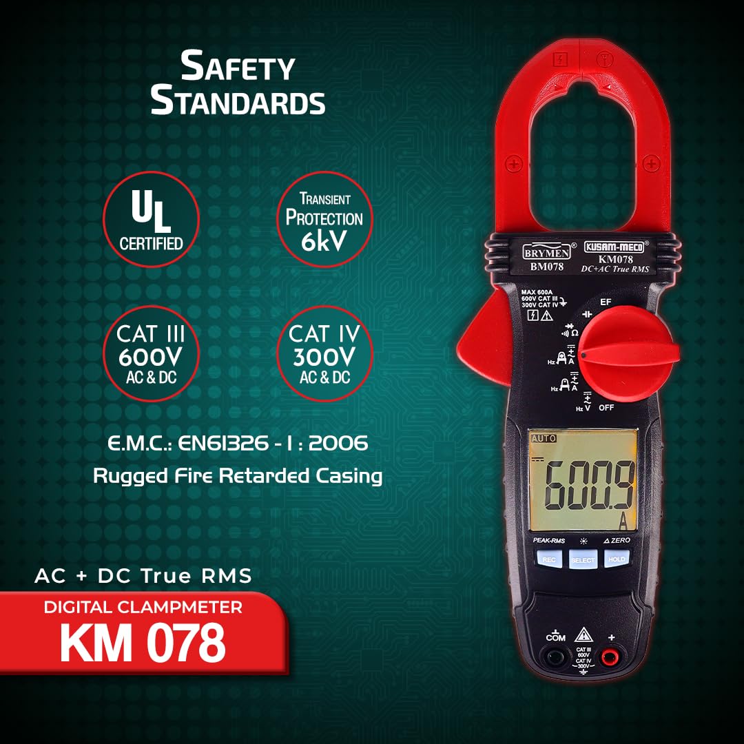 Kusam Meco KM 078 ul ' APPROVED DIGITAL CLAMP METER