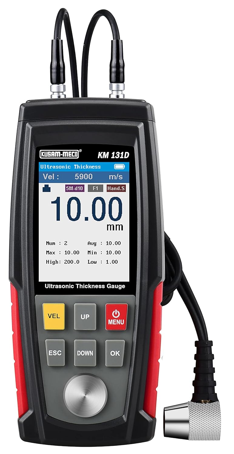 Kusam meco KM 131D Ultrasonic Thickness Gauge LCD Digital Meter Tester
