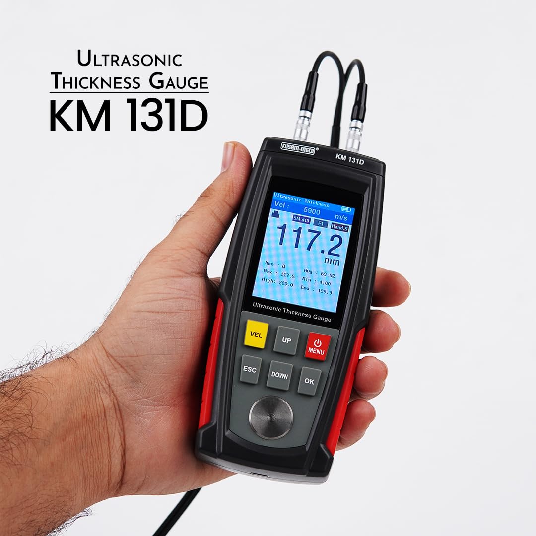 Kusam meco KM 131D Ultrasonic Thickness Gauge LCD Digital Meter Tester