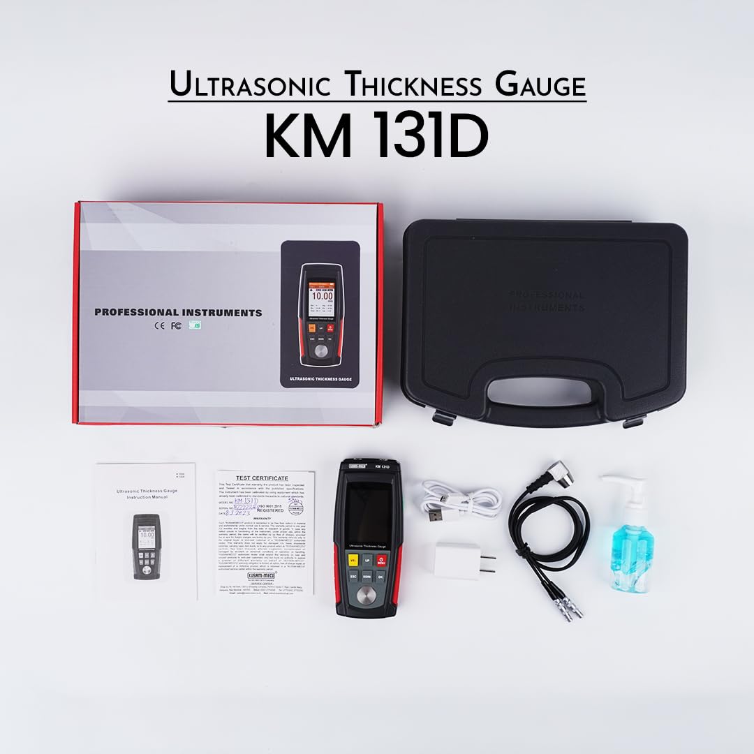Kusam meco KM 131D Ultrasonic Thickness Gauge LCD Digital Meter Tester