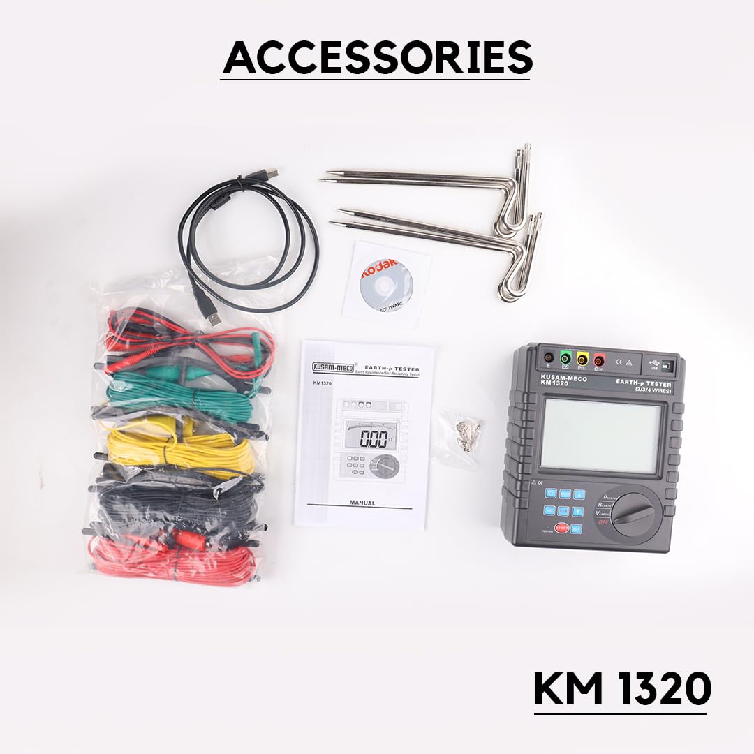 Kusam Meco KM 1320 Earth Resistance Soil Resistivity Tester