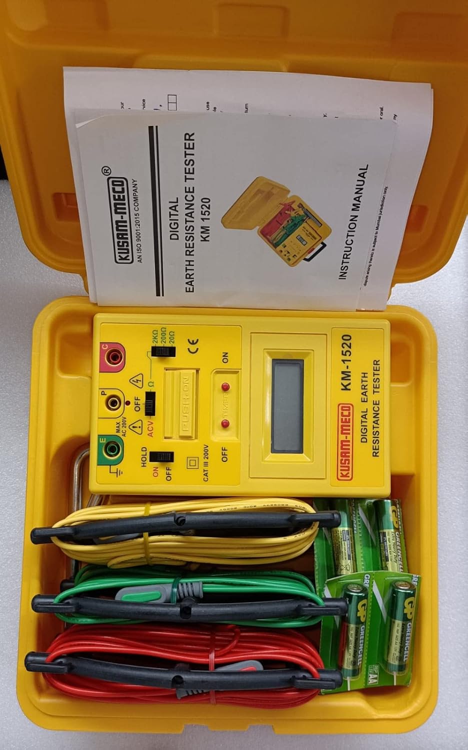 Kusam Meco KM 1520 DIGITAL EARTH RESISTANCE TESTER