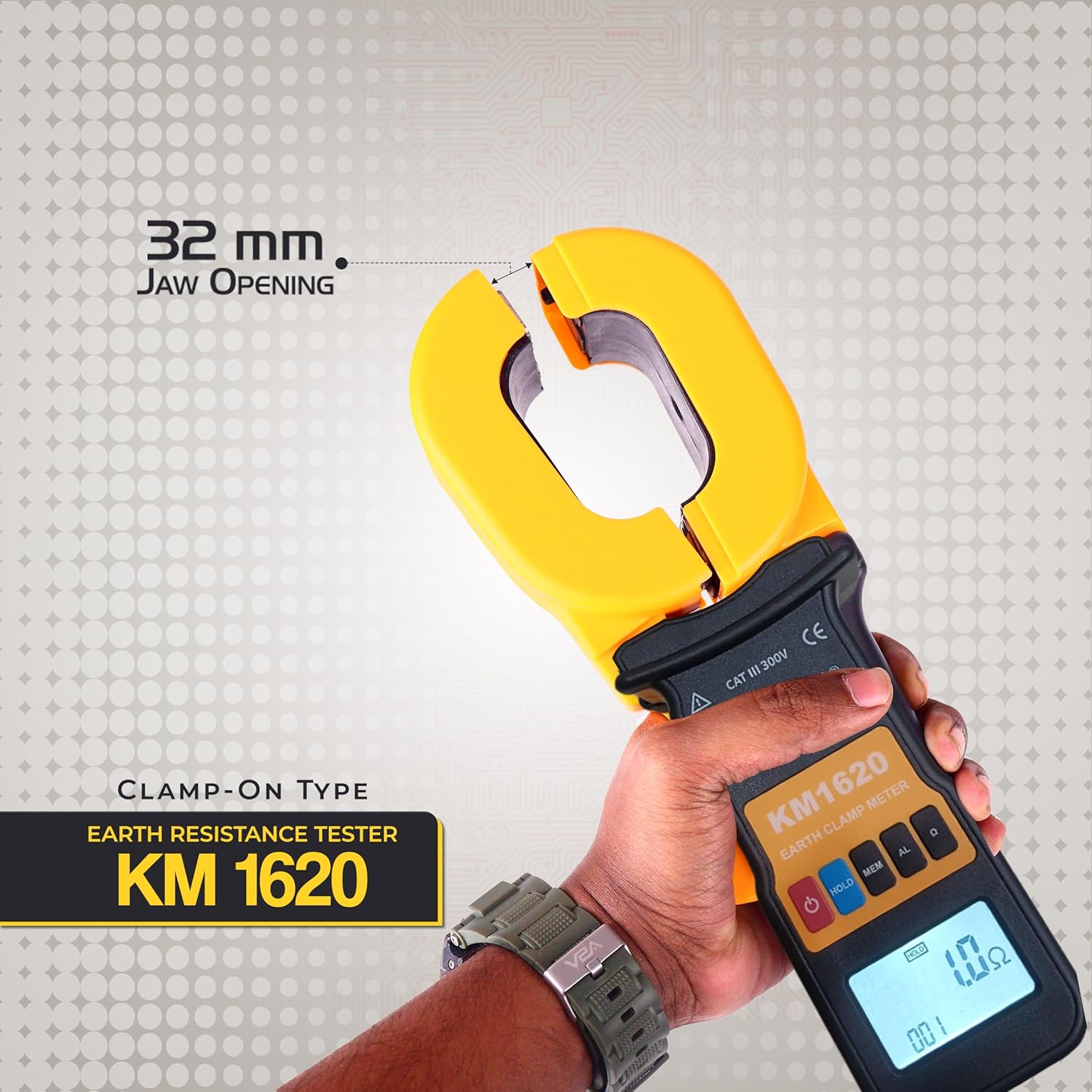 Kusam Meco KM 1620 Clamp-On Type Battery Powered Earth Resistance Tester