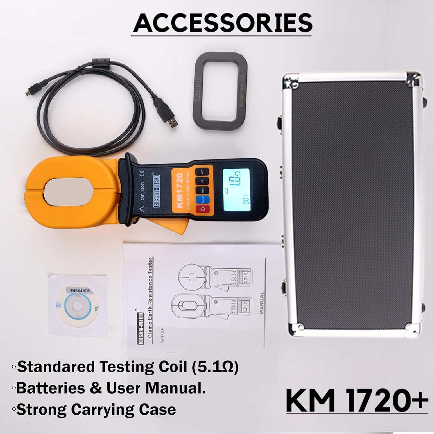 Kusam Meco KM 1720 CLAMP ON TYPE EARTH RESISTANCE TESTER