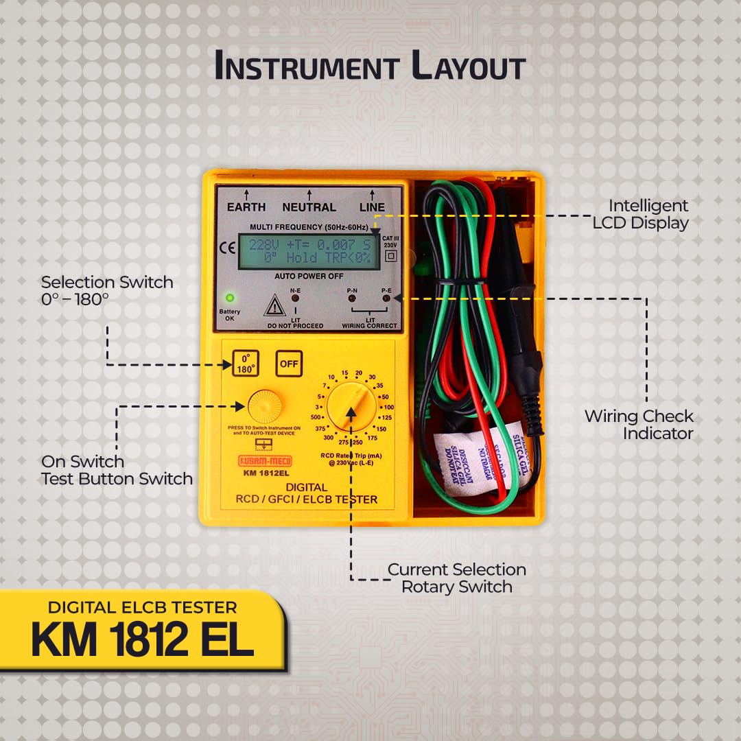 Kusam-meco KM 1812 EL Digital Voltage Tester