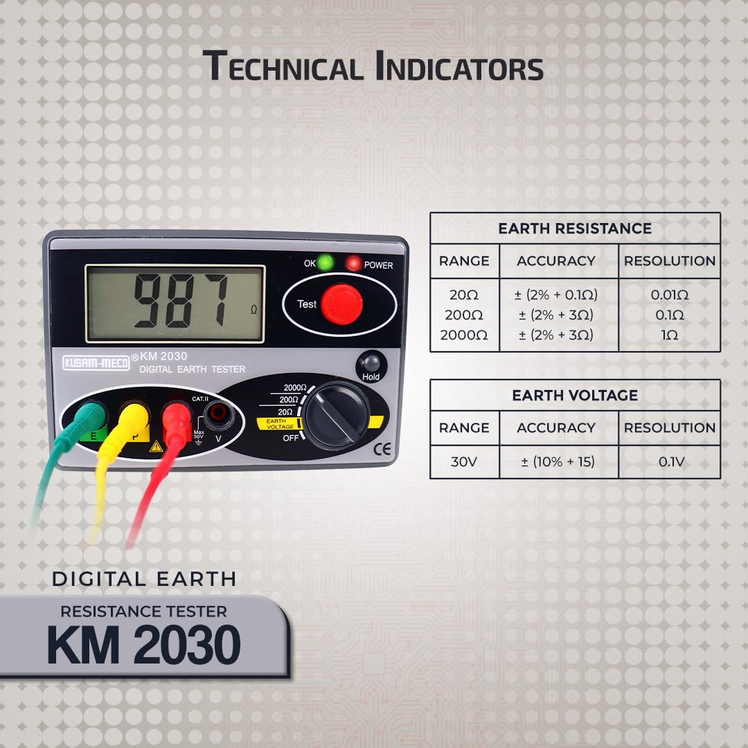 Kusam Meco KM 2030 DIGITA EARTH RESISTANCE TESTERS