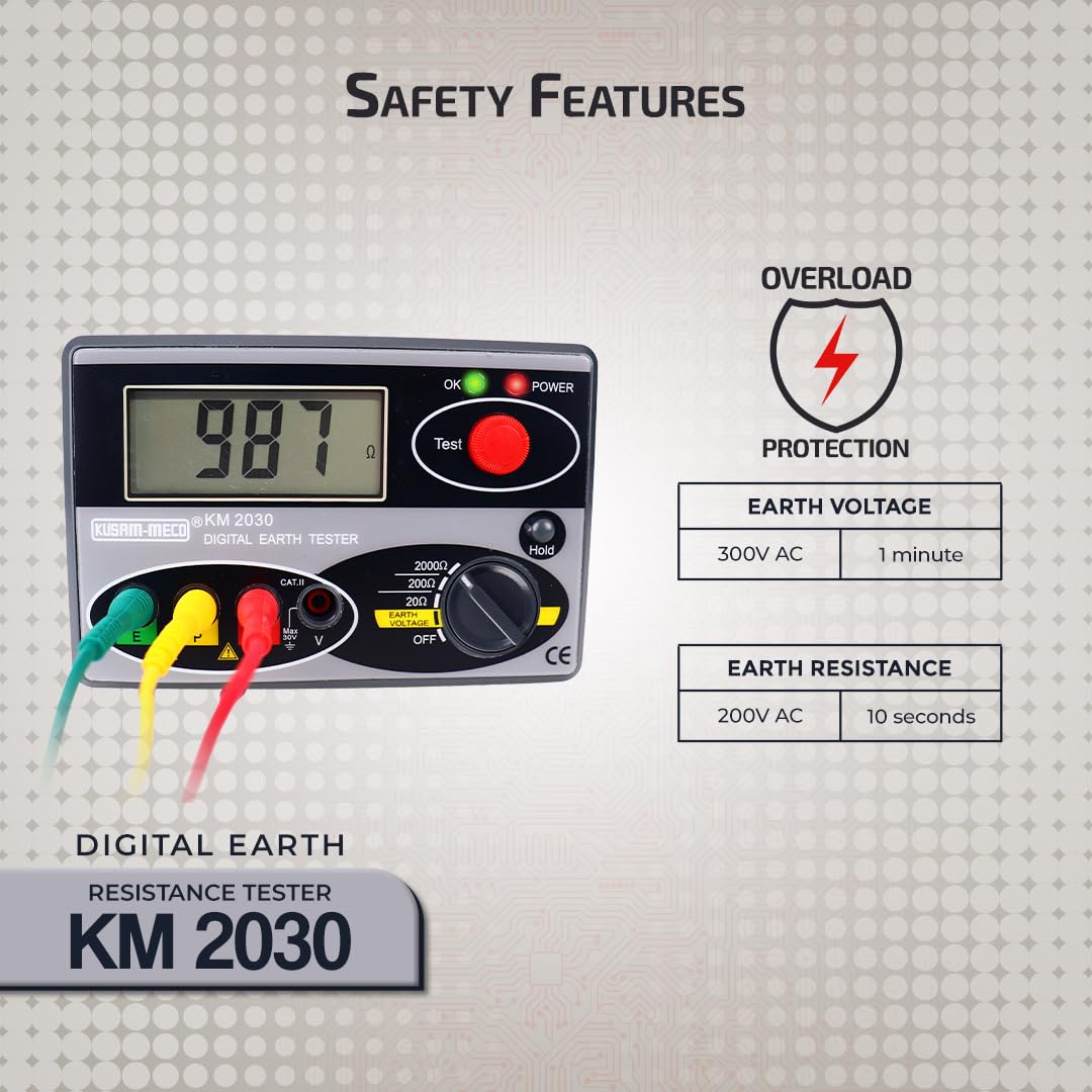 Kusam Meco KM 2030 DIGITA EARTH RESISTANCE TESTERS