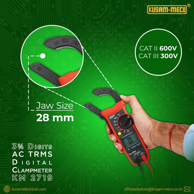 Kusma Meco KM 2719 DIGITS AC TRMS DIGITAL CLAMPMETER