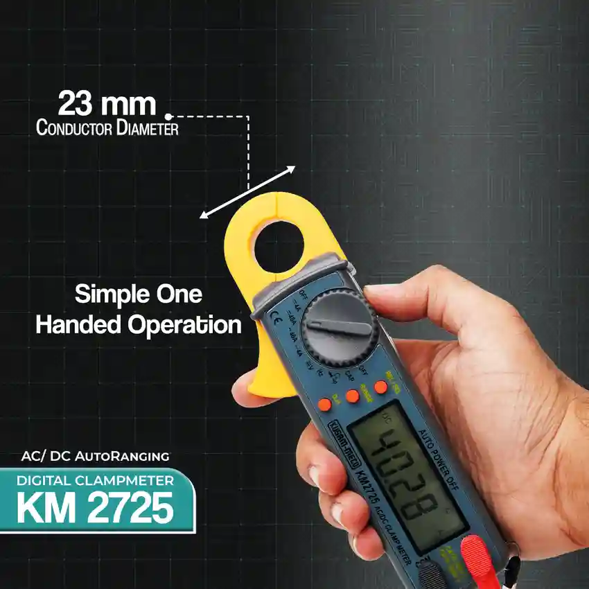 Kusam Meco KM 2725 AC/DC AUTORANGING DIGITAL CLAMPMETER