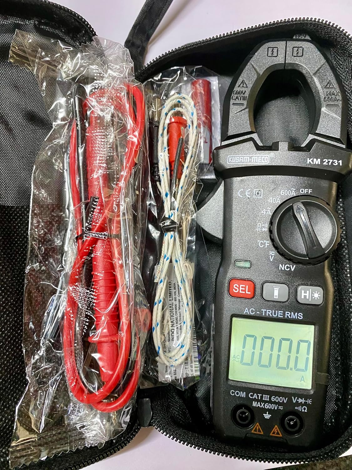 Kusam Meco KM 2731 TRMS AUTO RANGING DIGITAL CLAMP METER