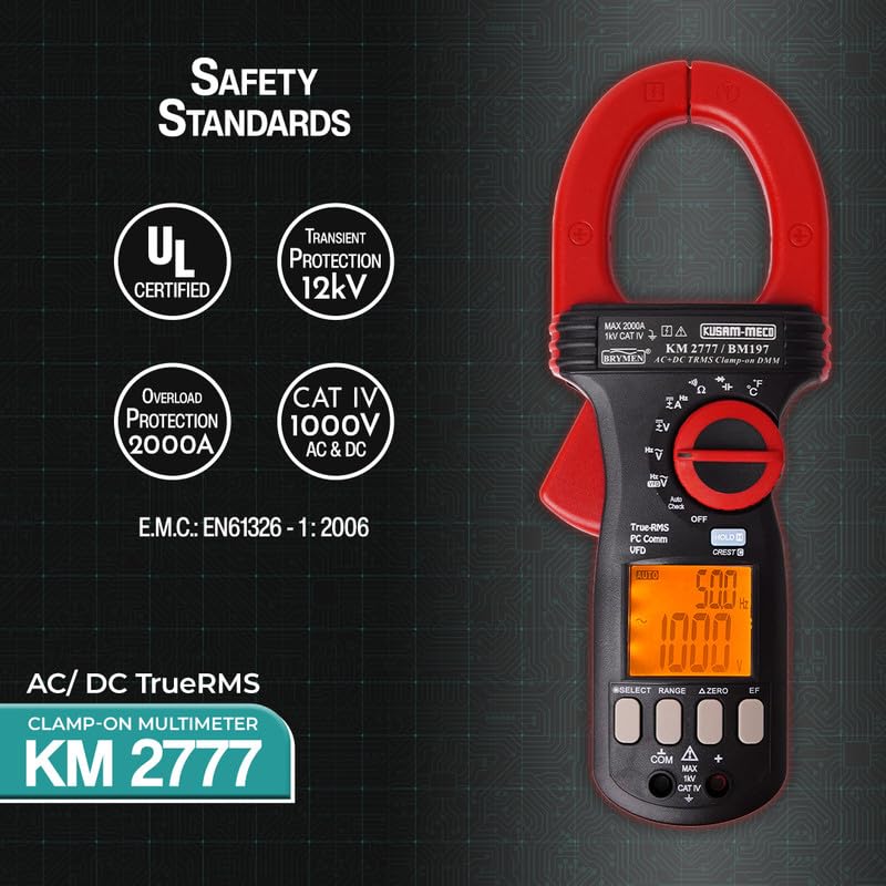 Kusam-meco KM 2777 Digital Clamp Multimeter