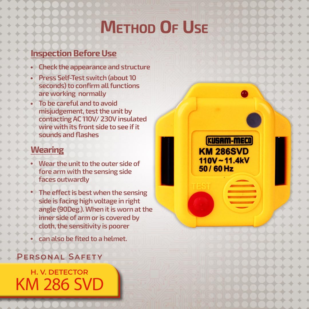 Kusam Meco 286 SVD Personal Safety High Voltage DetectoR
