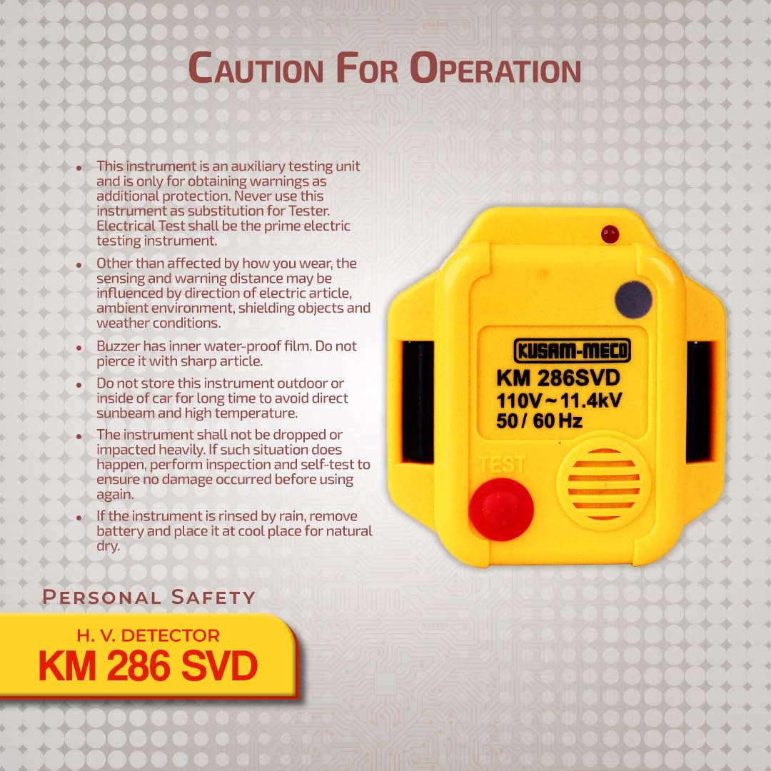 Kusam Meco 286 SVD Personal Safety High Voltage DetectoR