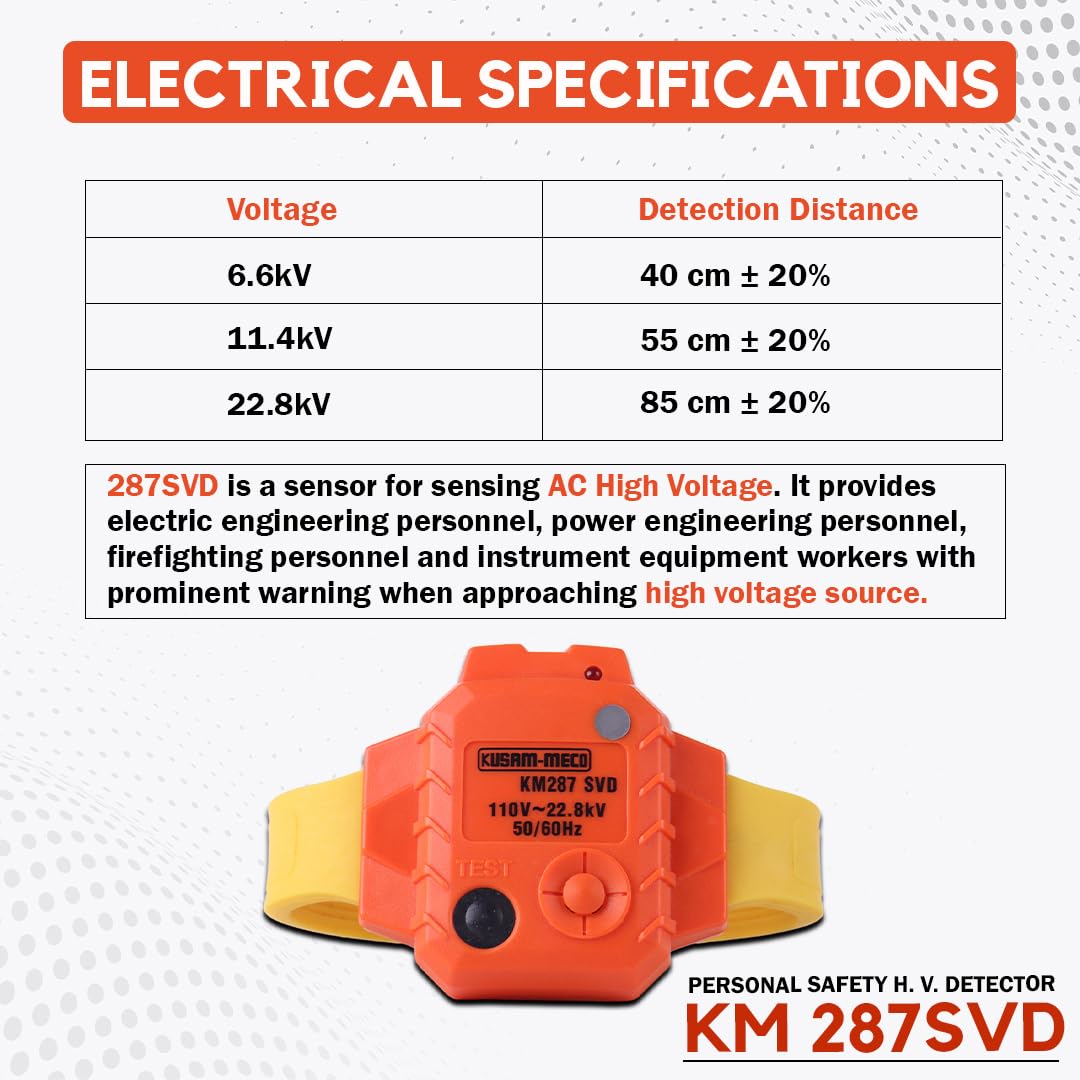 Kusam Meco KM 287 SVD Personal Safety H. V. Detector
