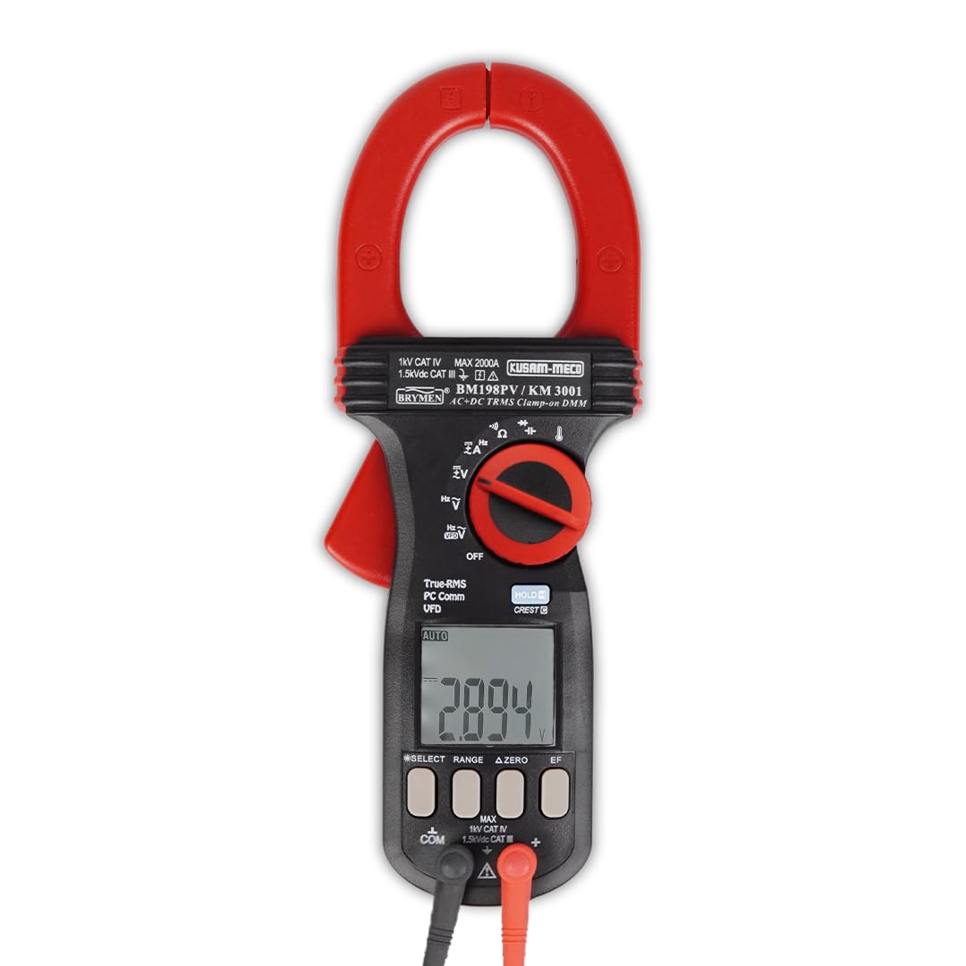 Kusam Meco KM 3001 suitable for solar AC/DC TRMS Clamp on multimeter