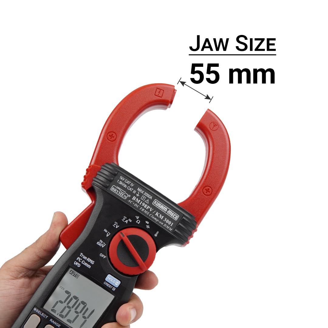 Kusam Meco KM 3001 suitable for solar AC/DC TRMS Clamp on multimeter
