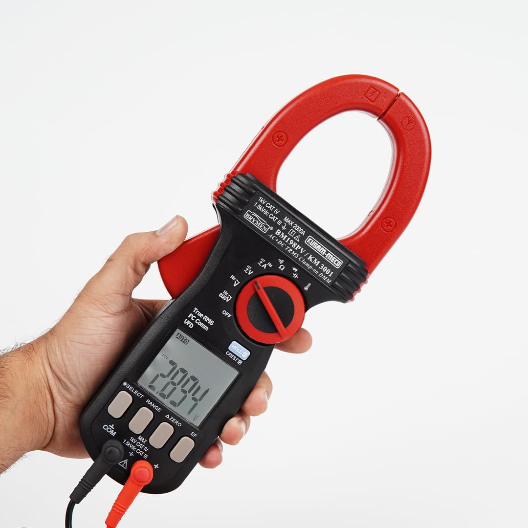 Kusam Meco KM 3001 suitable for solar AC/DC TRMS Clamp on multimeter