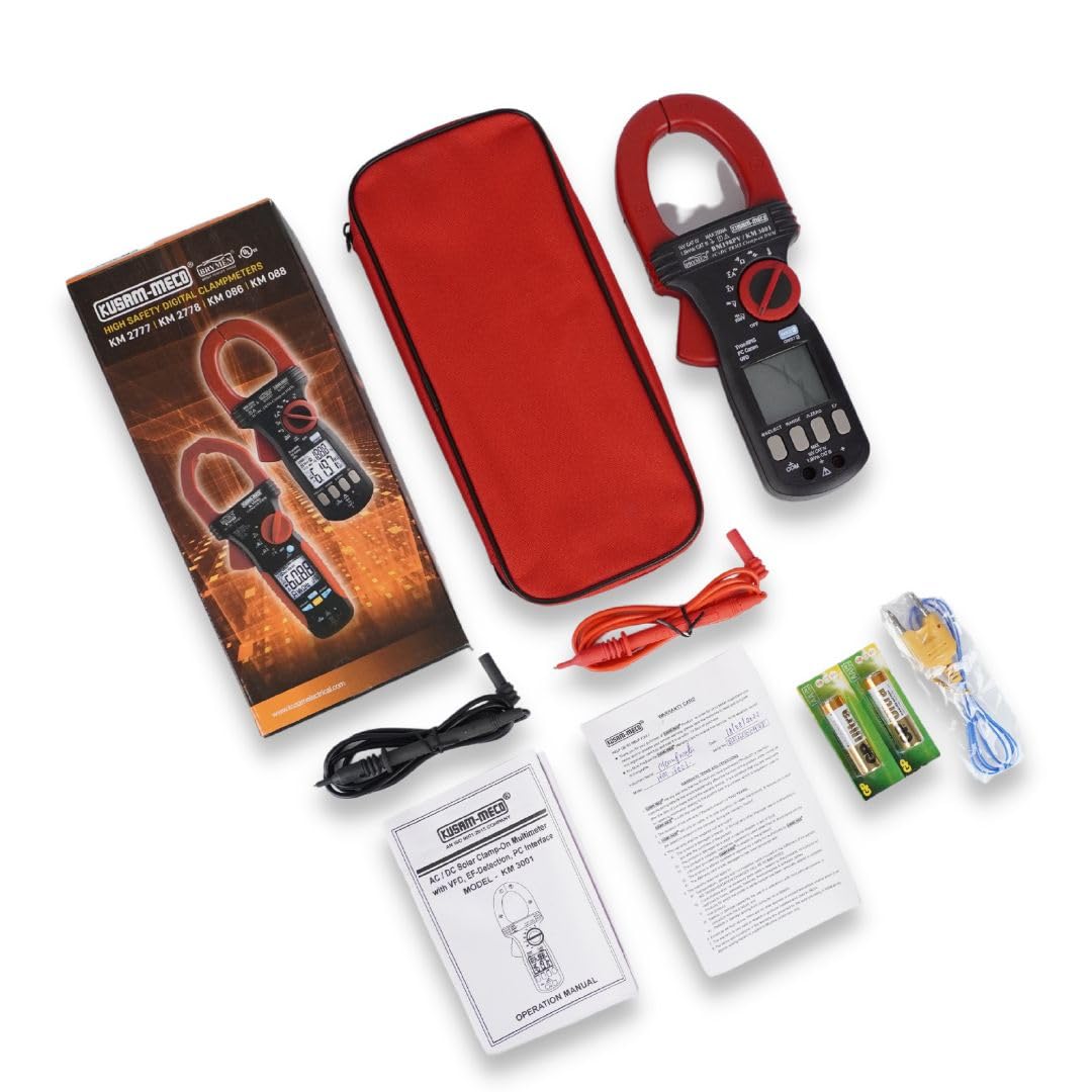 Kusam Meco KM 3001 suitable for solar AC/DC TRMS Clamp on multimeter