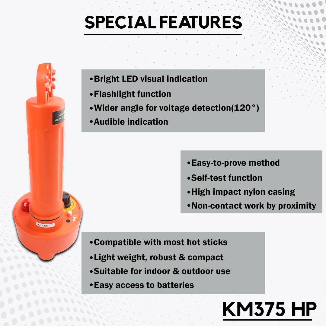 Kusam Meco KM 375 HP Non-contact High Voltage Detector