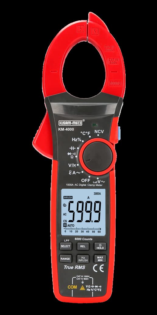 Kusam Meco KM 4000 1000A AC TRUE RMS DIGITAL CLAMP METER