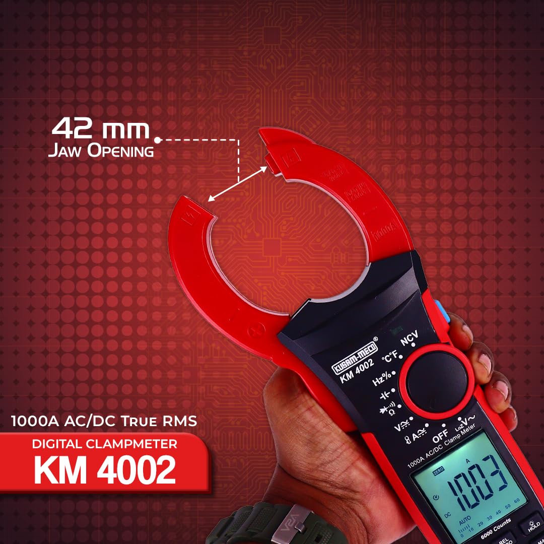 Kusam Meco KM 4002 1000A AC/DC TRUE RMS DIGITAL CLAMP METER
