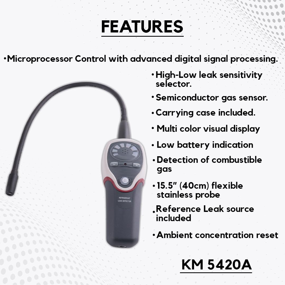 Kusam Meco KM 5420A Combustible Gas Leak Detector