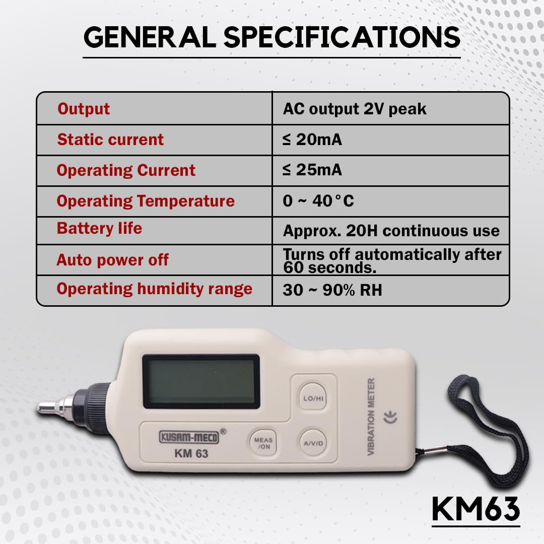Kusam Meco KM 63 DIGITAL VIBROMETER
