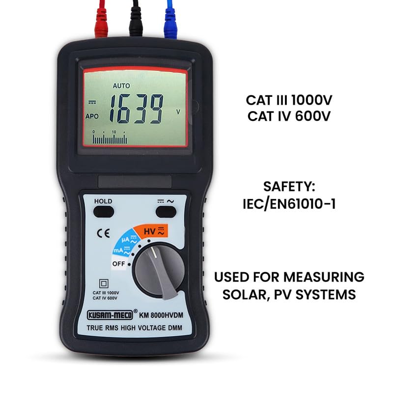 Kusam Meco KM 8000 HVDM True RMS High Voltage Digital Multimeter