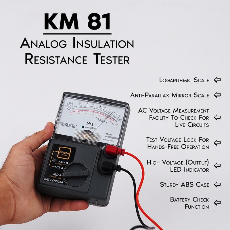 Kusam Meco KM 81 Analog Insulation Resistance Tester
