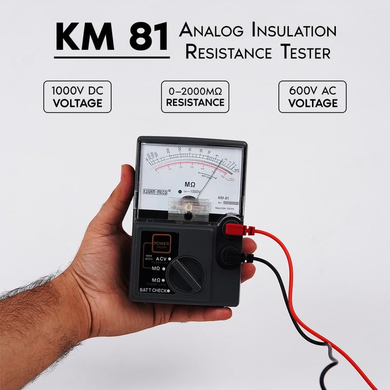 Kusam Meco KM 81 Analog Insulation Resistance Tester