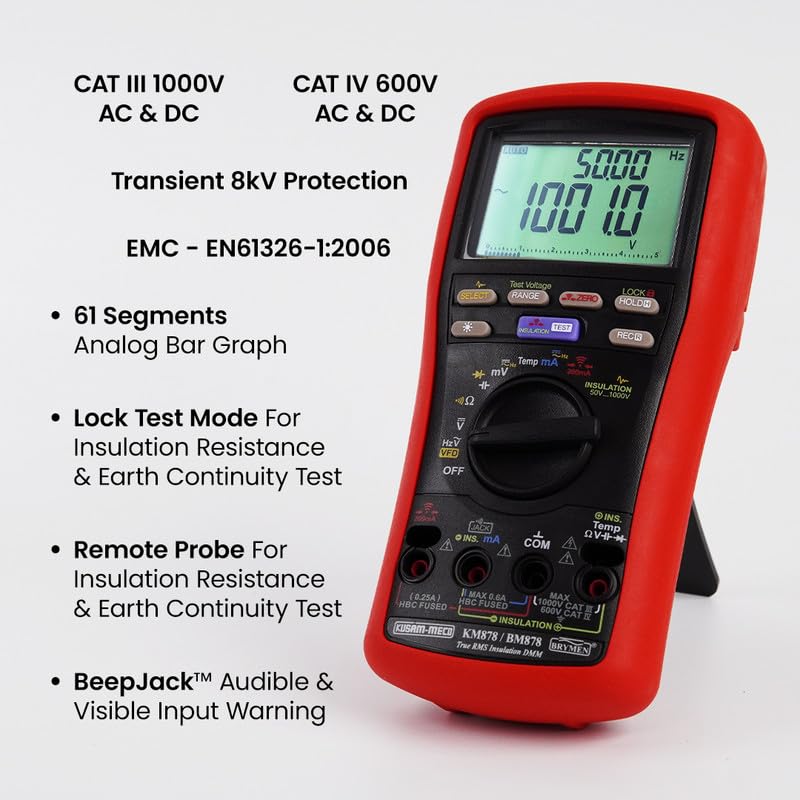 Kusam Meco KM 878 DIGITAL INSULATION MULTIMETER TRUE RMS