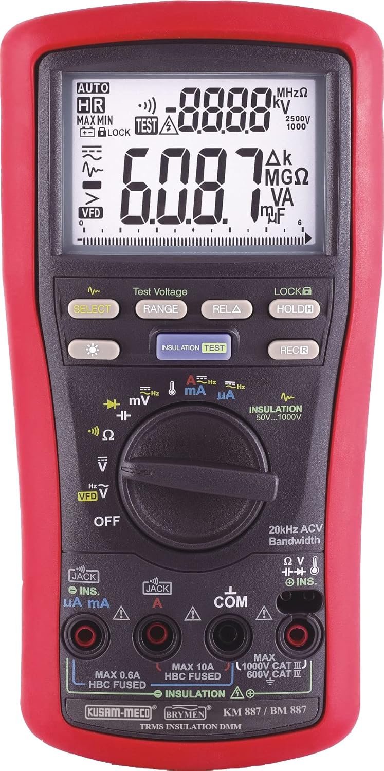 Kusam Meco KM 887 True Rms Digital Insulation Multimeter