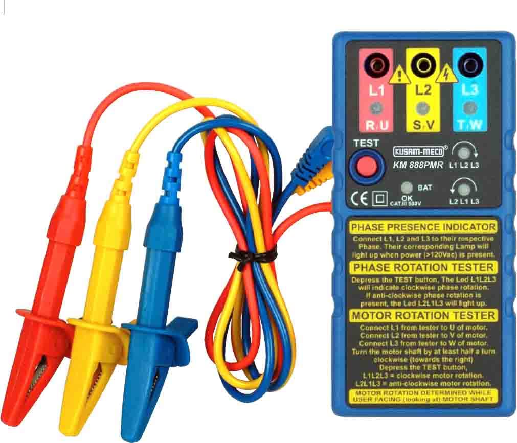Kusam Meco KM 888PMR PHASE SEQUENCE INDICATOR