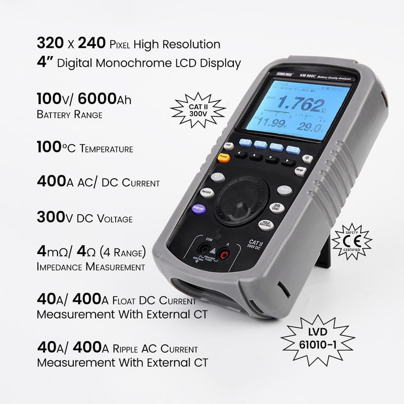 Kusam Meco KM 900C High Performance Battery Quality Analyzer Data Logger with Trend Analysis