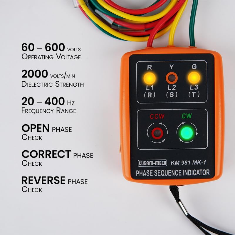 Kusam Meco KM 981-MK-1 Phase Sequence Meters