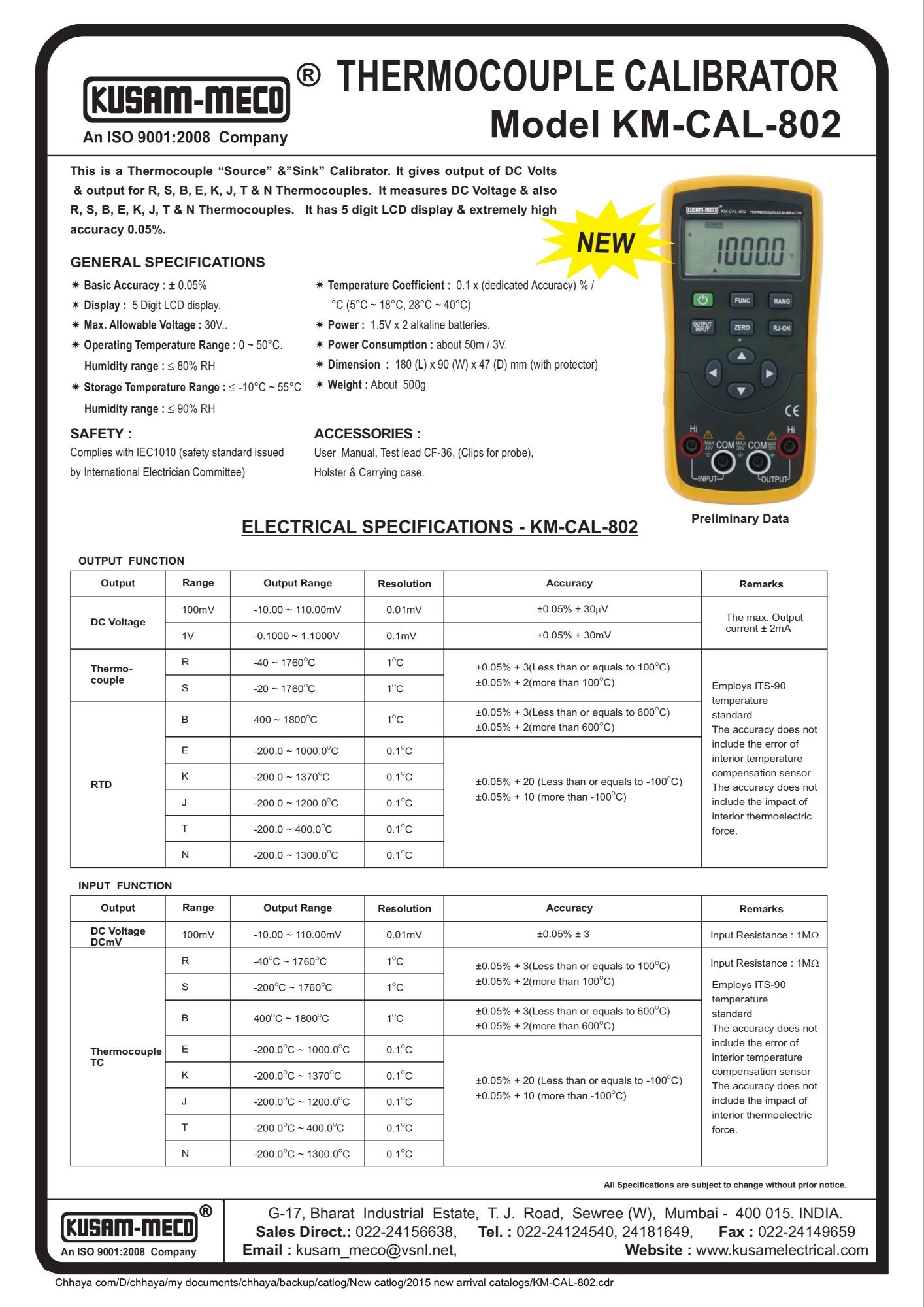 Kusam Meco KM CAL 802 Digital Voltage Tester