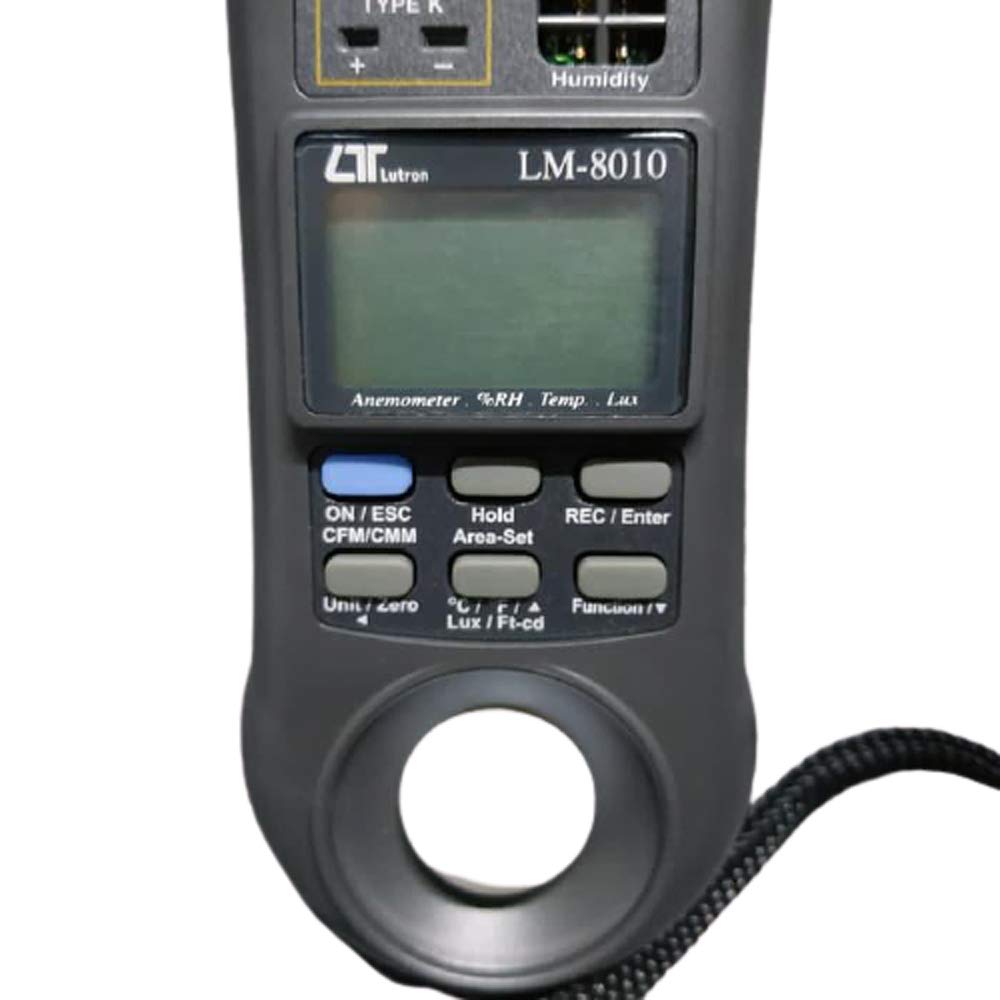 LUTRON LM-8010 Anemometer ( CMM, CFM ) Humidity meter, Light meter Type K Thermometer