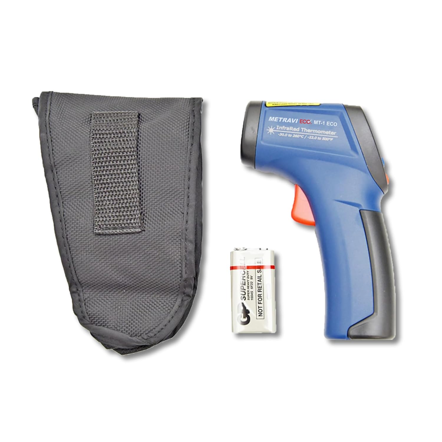 Metravi MT-1 ECO Industrial Infrared Thermometer for upto 550°C with high accuracy & laser pointer
