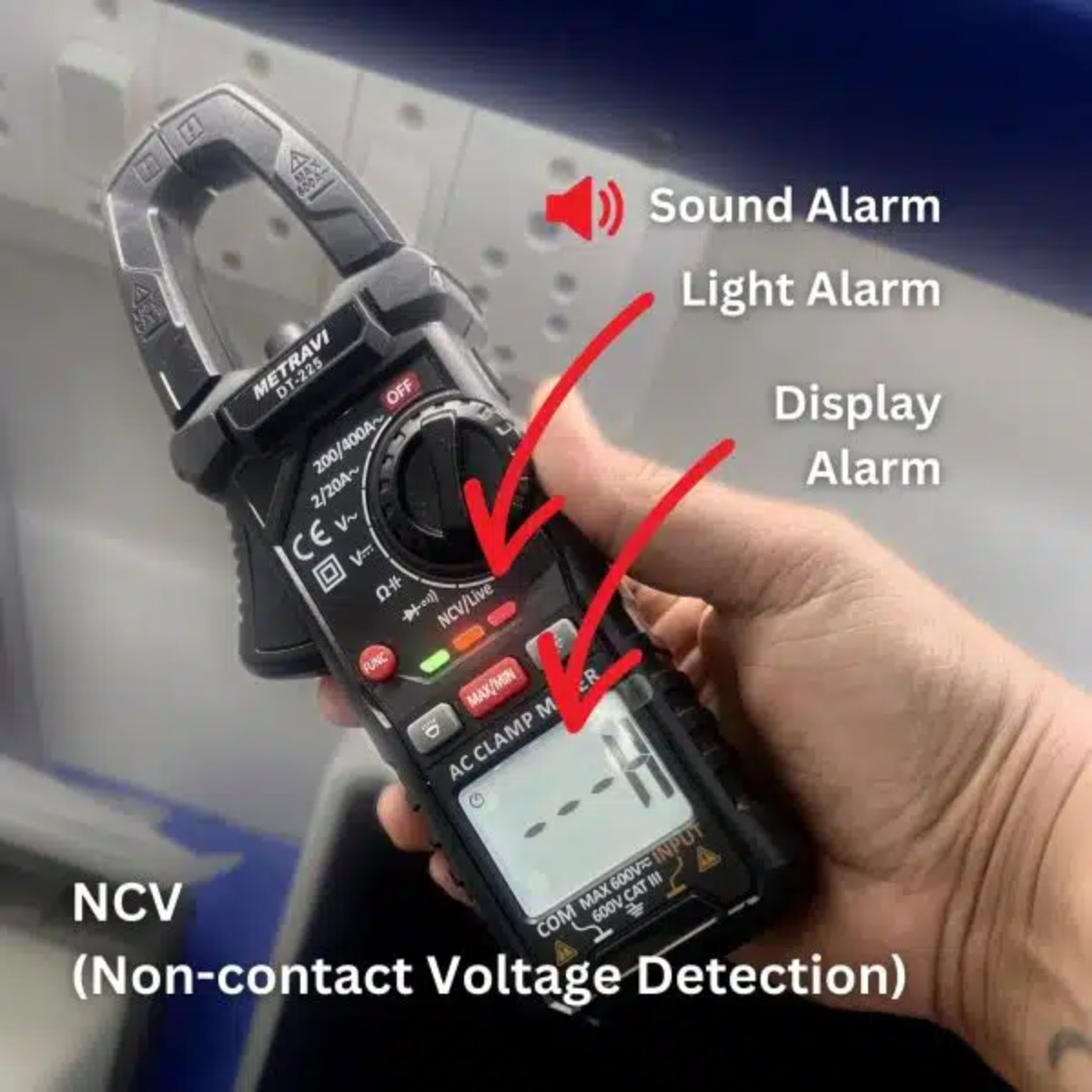 Metravi DT-225 Digital TRMS AC Clamp Meter