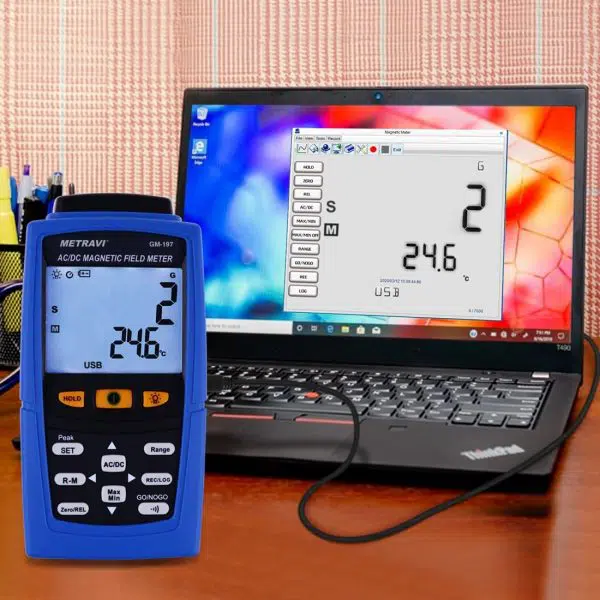 Metravi GM-197 Static cum Electromagnet Gauss Meter