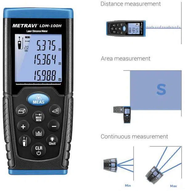 Metravi LDM-100H Laser Distance Meter