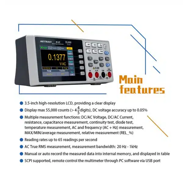 Metravi M-45 Bench-type Digital Multimeter