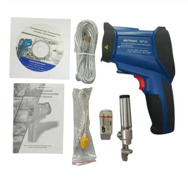 Metravi MT-16 Non-contact cum Contact Dual Laser Infrared Industrial Thermometer
