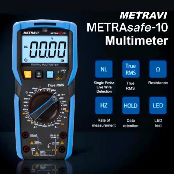Metravi Metrasafe-10 TRMS Digital Multimeter