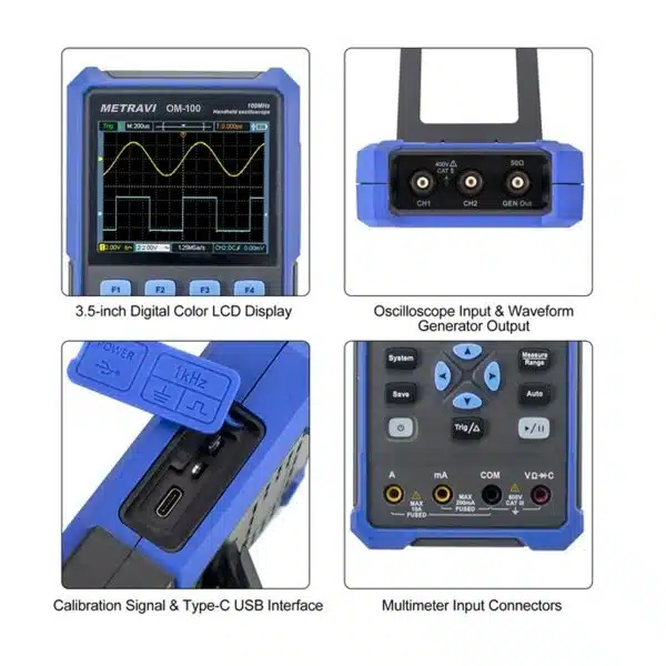 Metravi OM-100 Handheld Oscilloscope Metravi OM-100 Handheld Oscilloscope