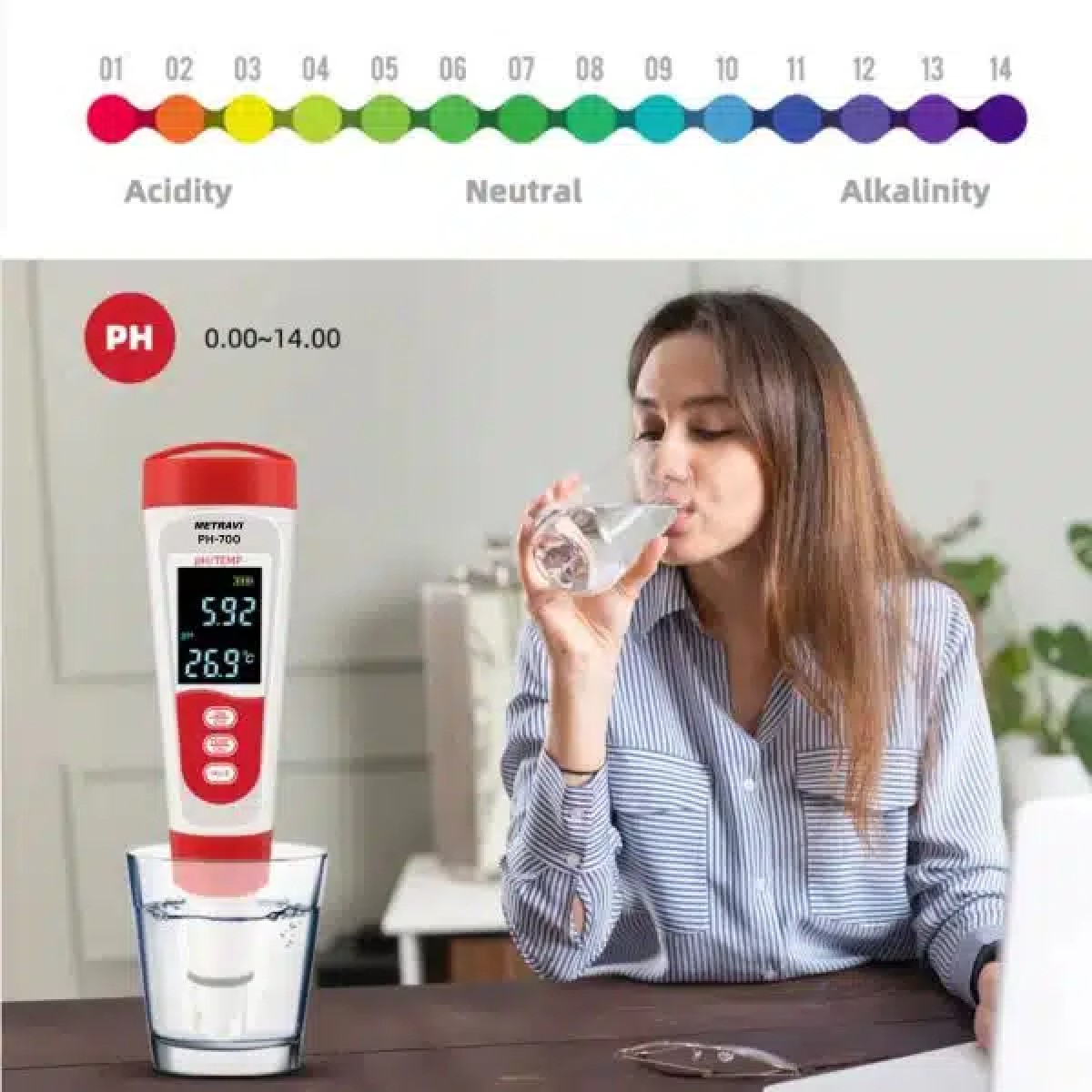 Metravi PH-700 Digital pH Meter
