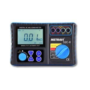Metravi 52C II Digital Milli Ohms Meter