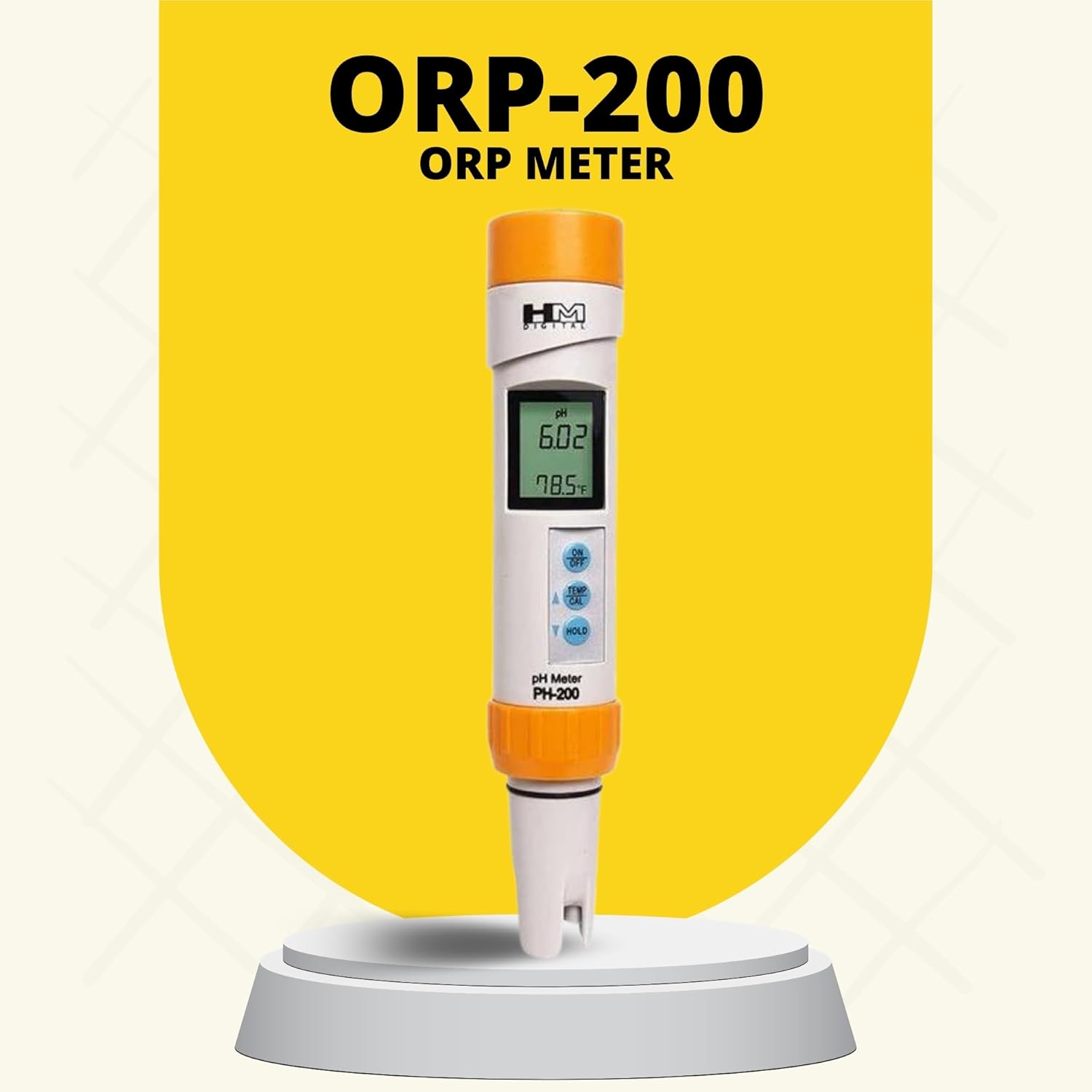 HM PH-200 Digital Professional Waterproof 0-14 PH & Temperature Meter