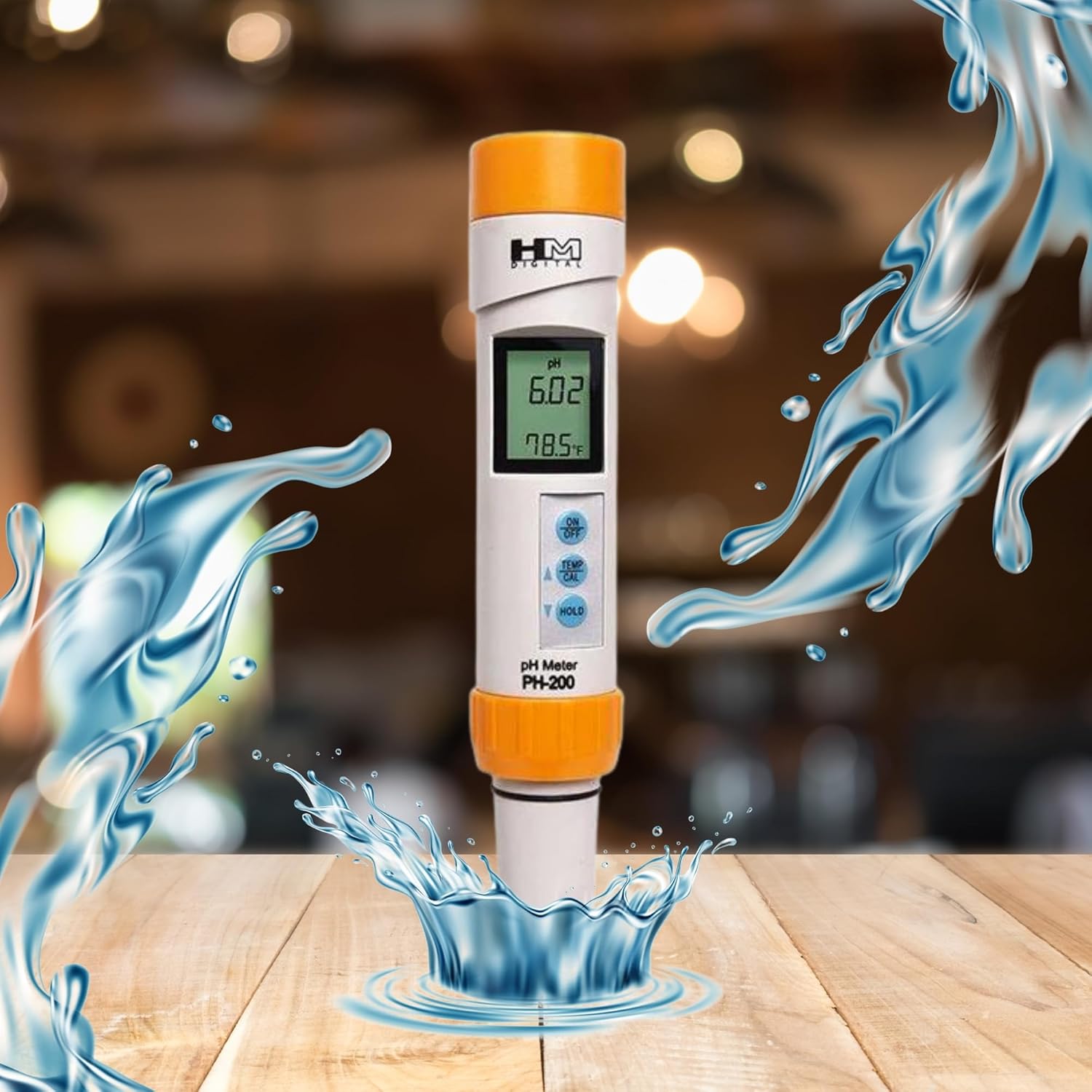 HM PH-200 Digital Professional Waterproof 0-14 PH & Temperature Meter HM PH-200 Digital Professional Waterproof 0-14 PH & Temperature Meter