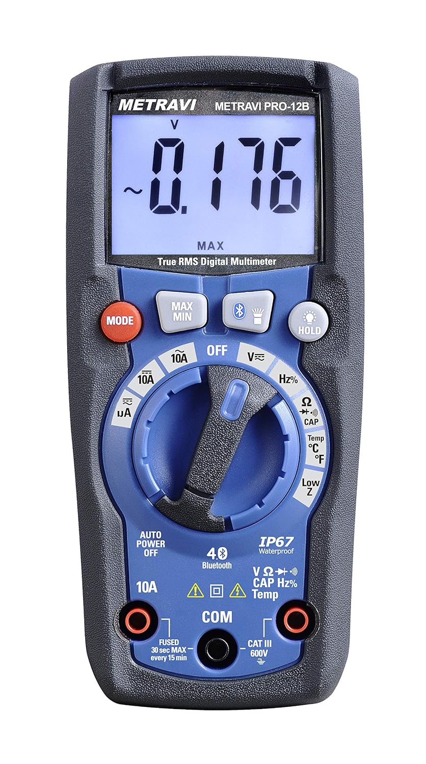 Metravi PRO 12B Digital TRMS Multimeter with Bluetooth
